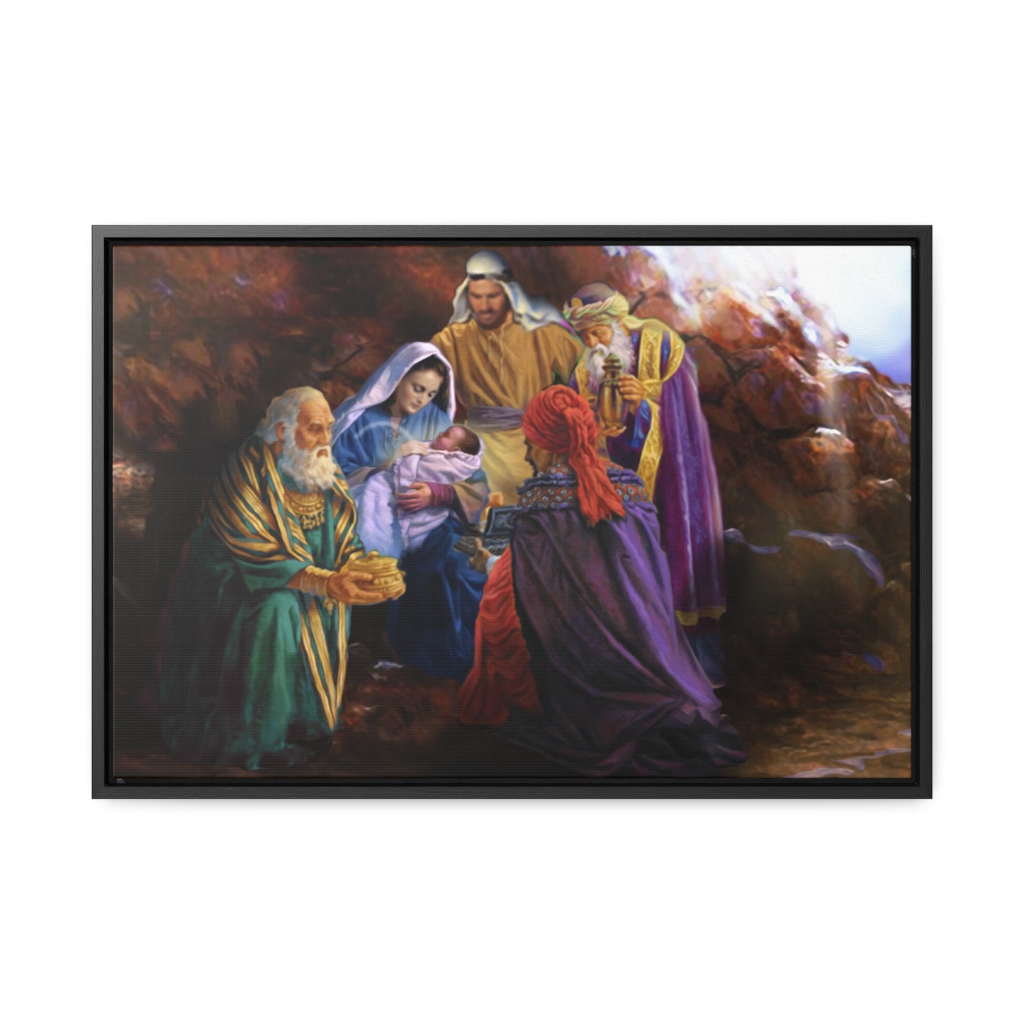 Holy Night - Framed Gallery Canvas