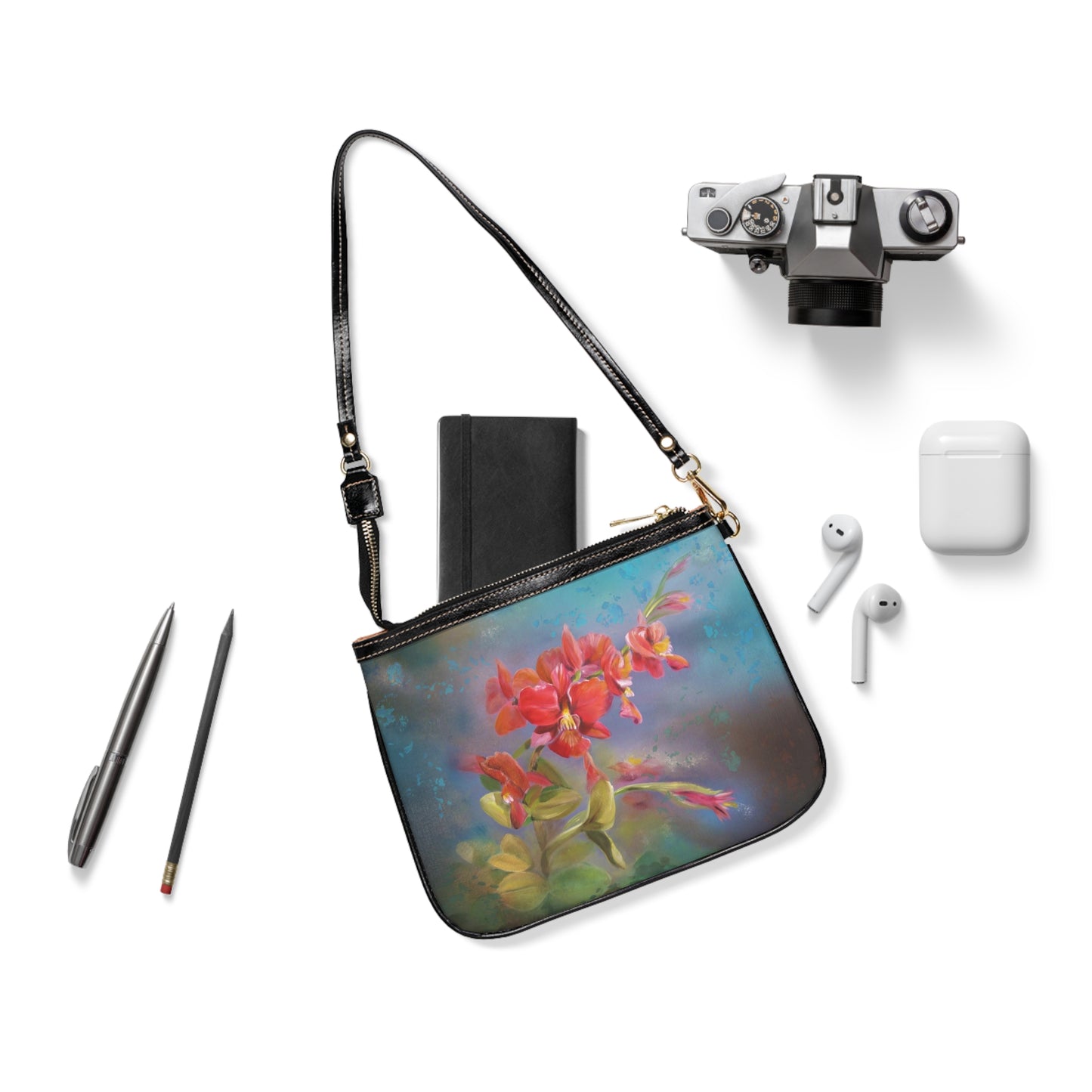 Small Shoulder Bag - Red Orchid