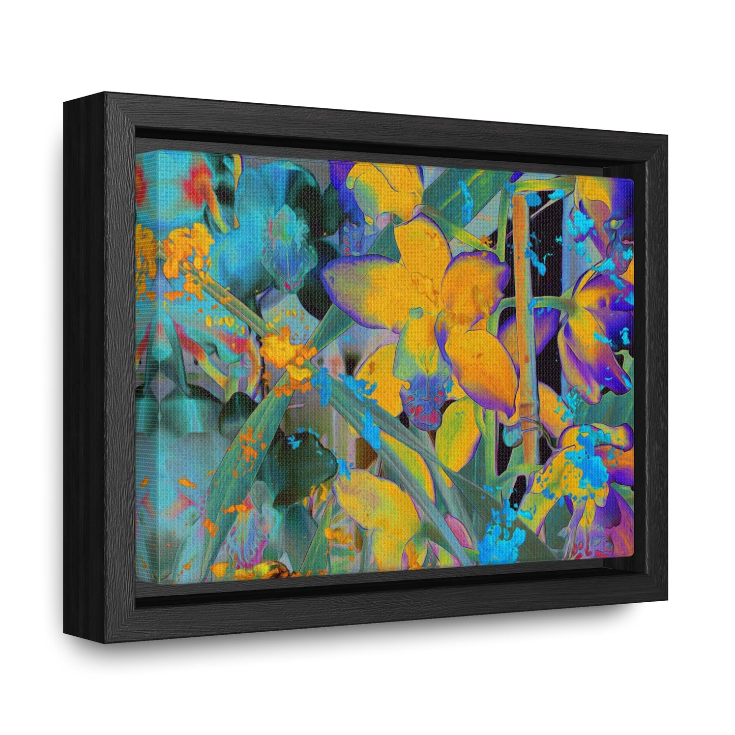 Midnight Orchid - Framed Gallery Canvas