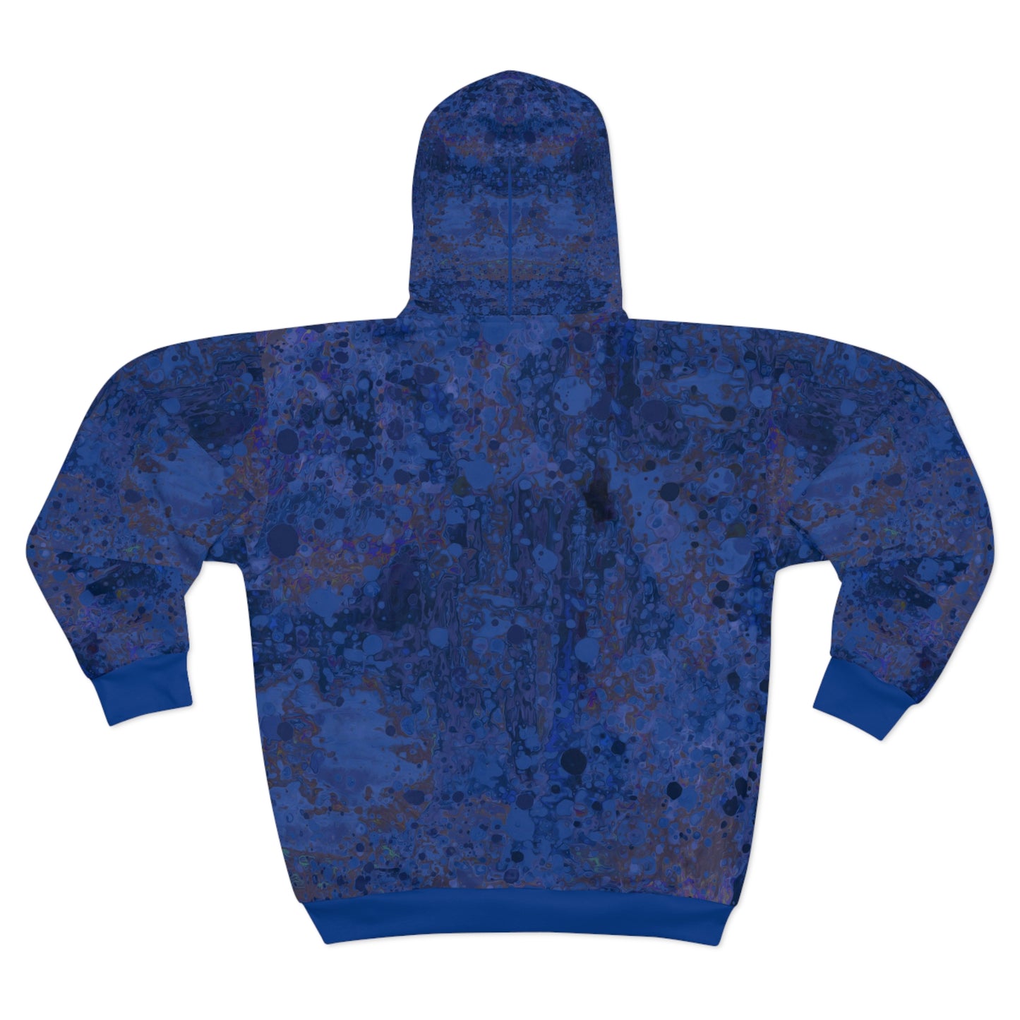 Unisex Zip Hoodie/Jacket - Happy Splash Dark Blue
