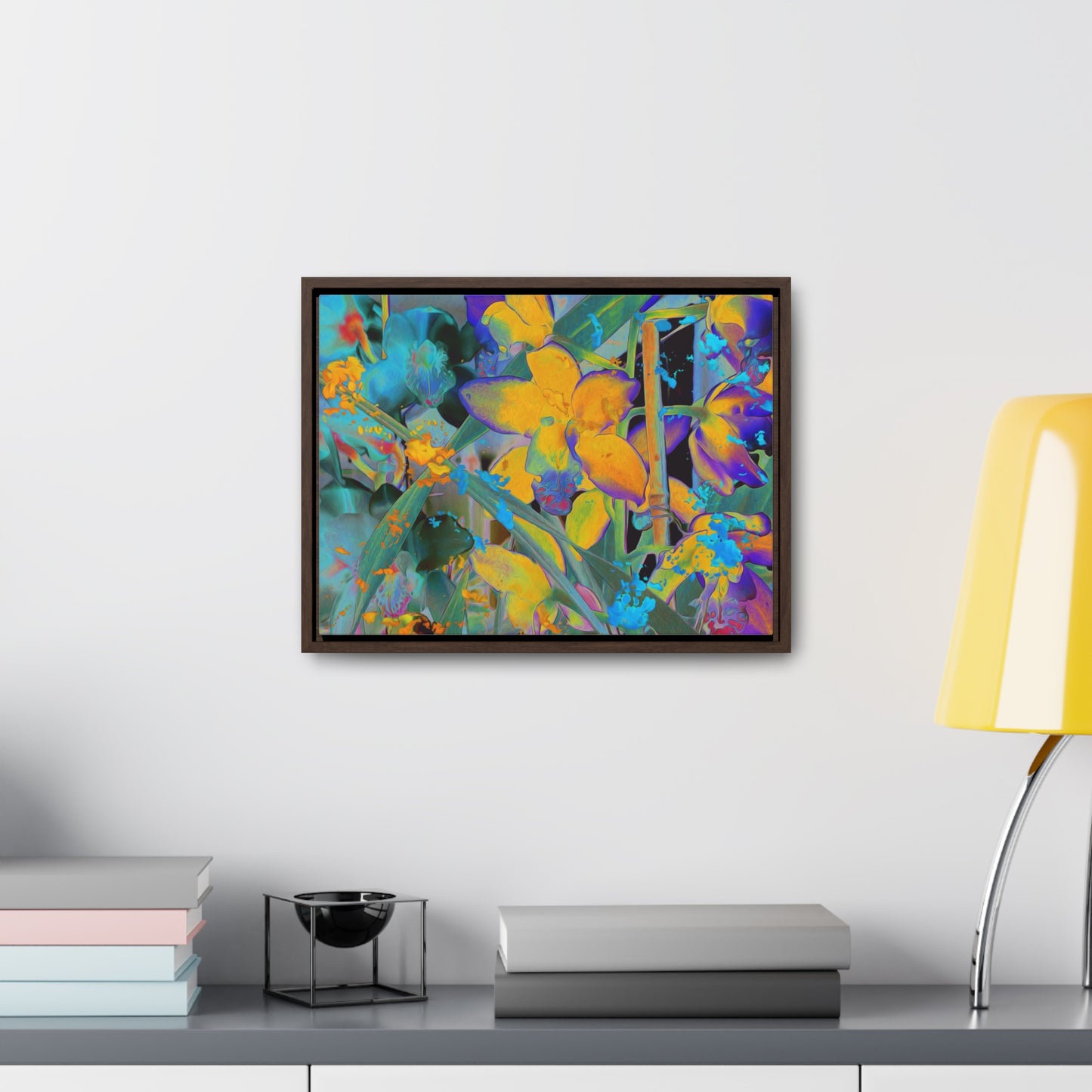Midnight Orchid - Framed Gallery Canvas