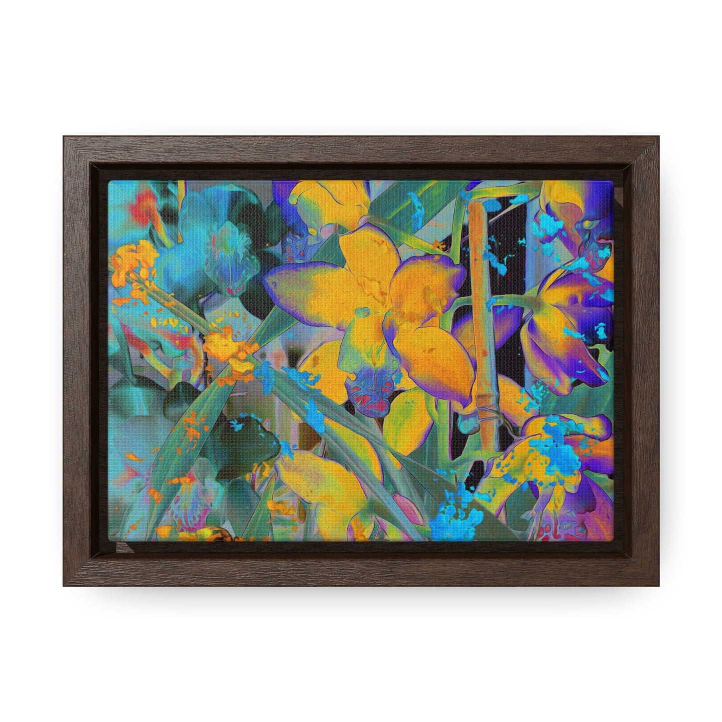 Midnight Orchid - Framed Gallery Canvas