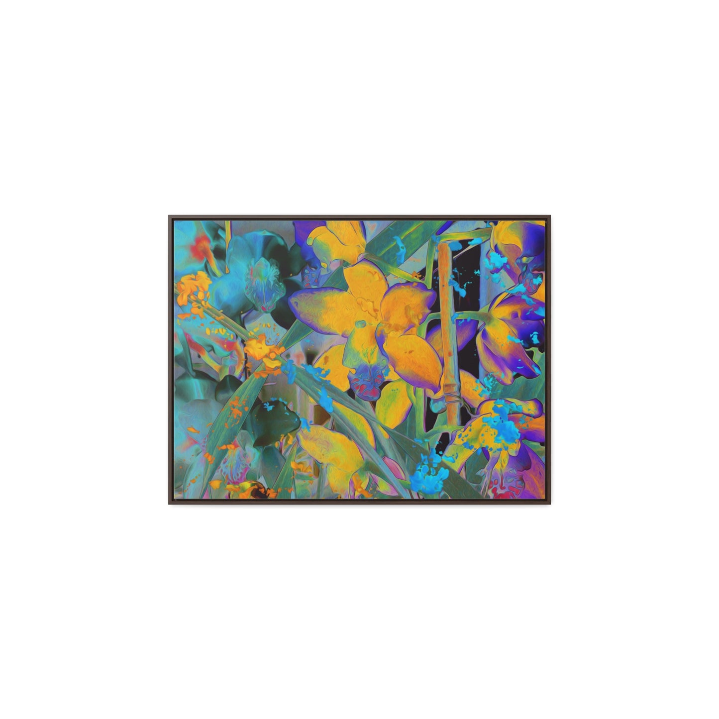 Midnight Orchid - Framed Gallery Canvas