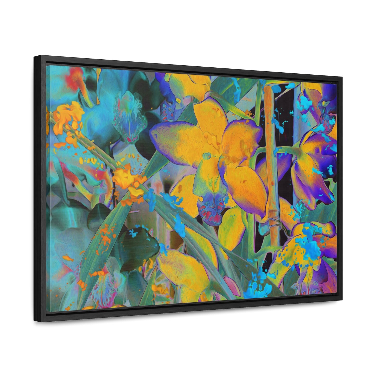 Midnight Orchid - Framed Gallery Canvas
