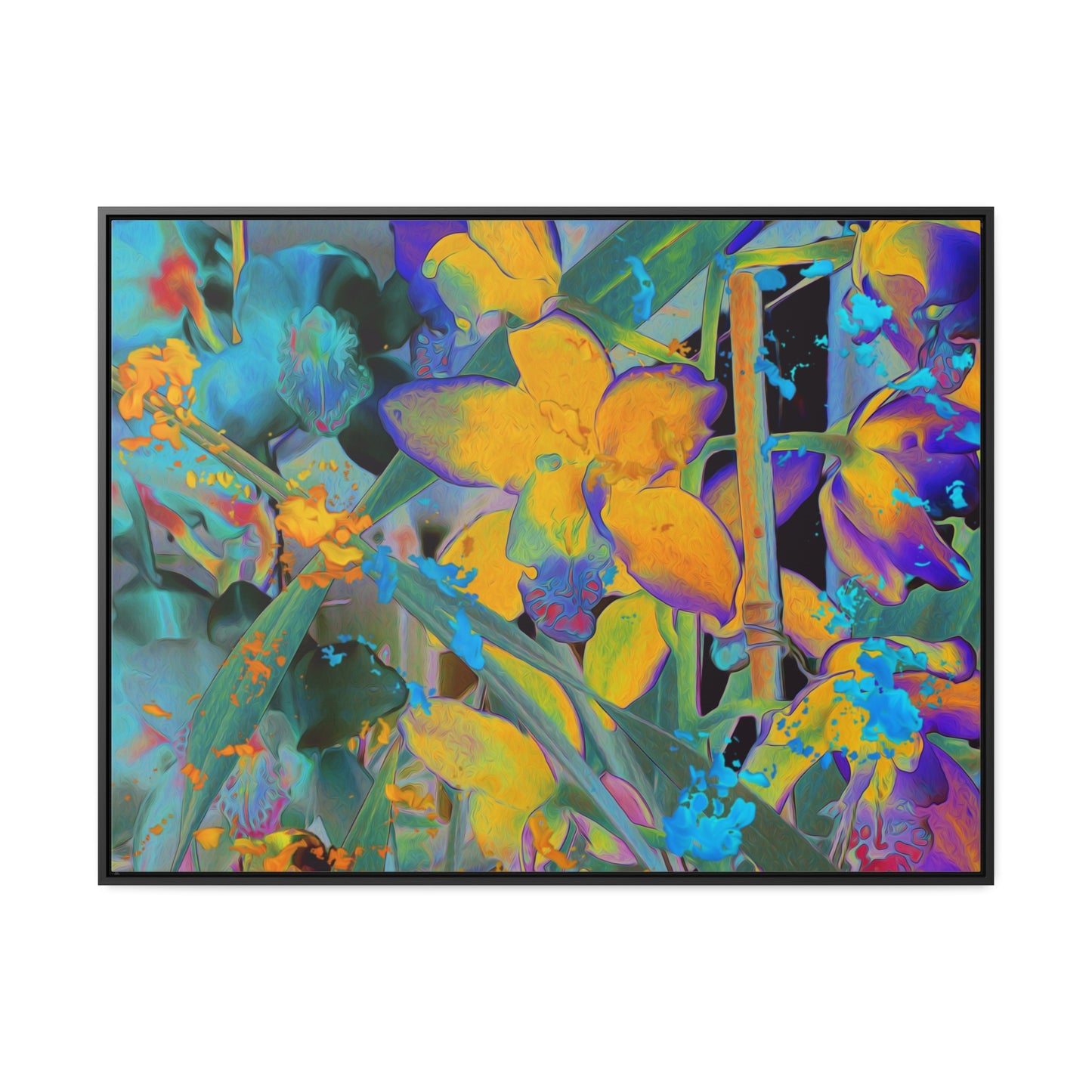 Midnight Orchid - Framed Gallery Canvas