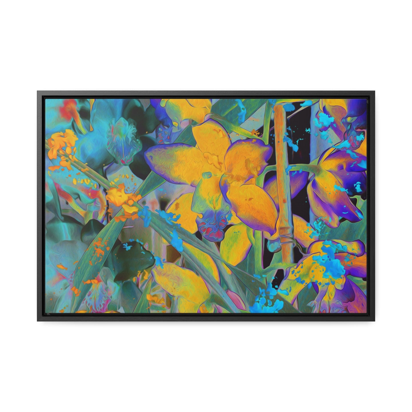 Midnight Orchid - Framed Gallery Canvas