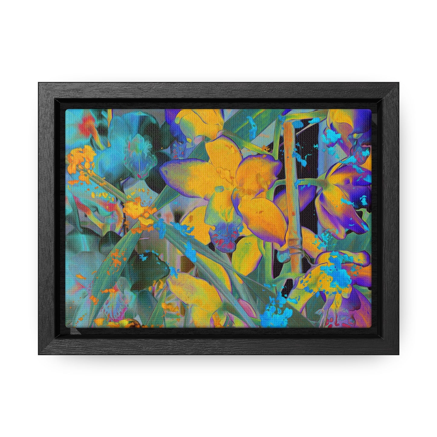 Midnight Orchid - Framed Gallery Canvas