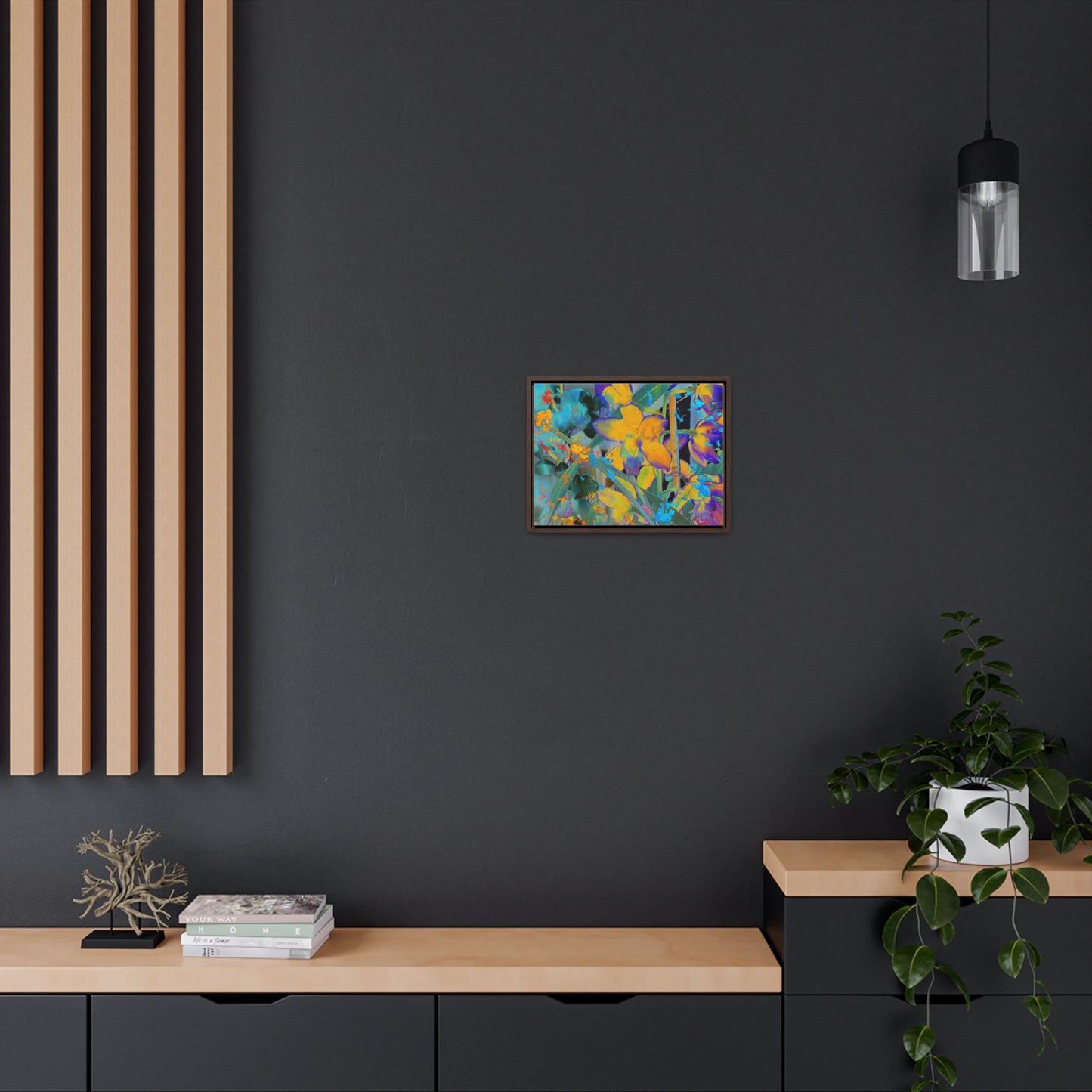 Midnight Orchid - Framed Gallery Canvas