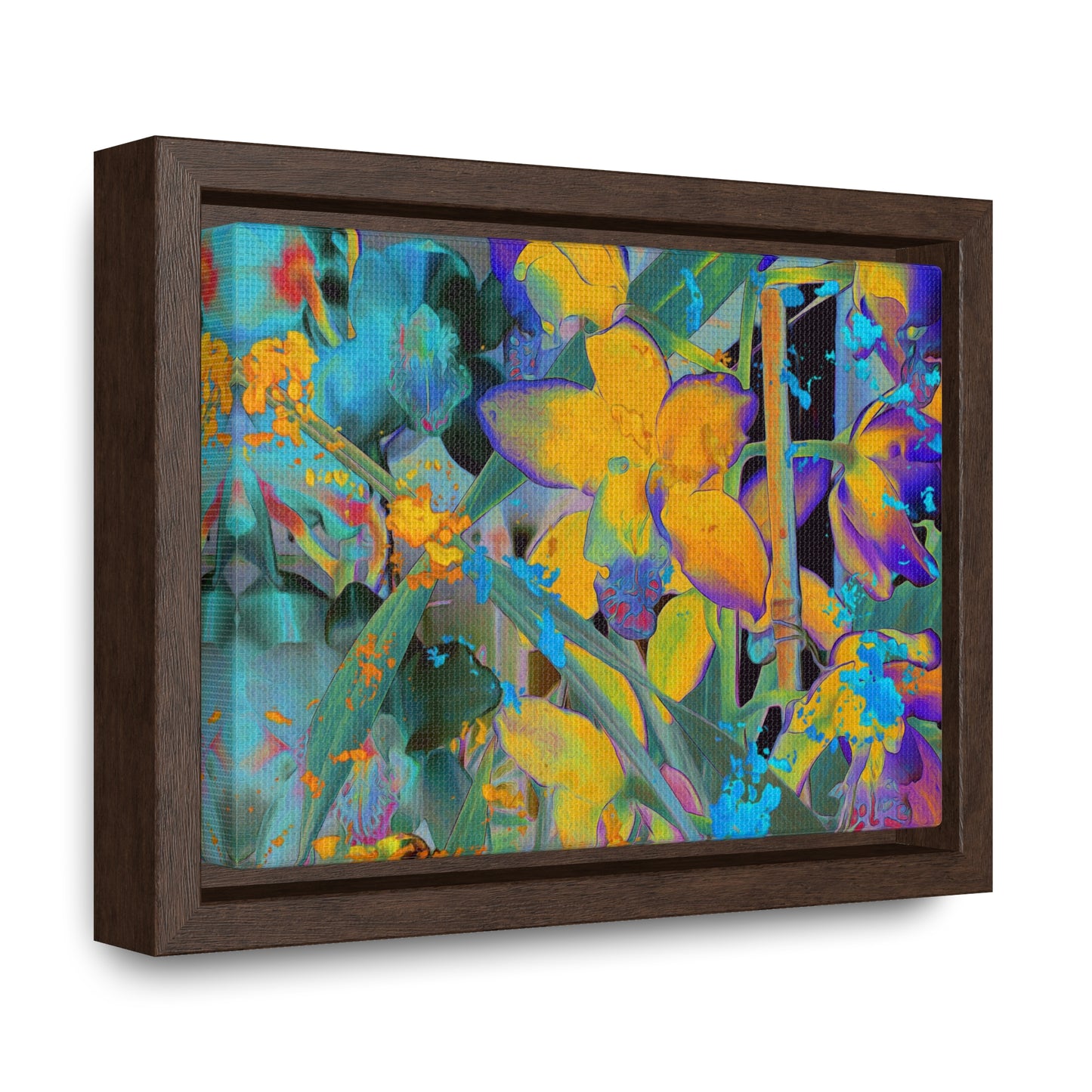 Midnight Orchid - Framed Gallery Canvas