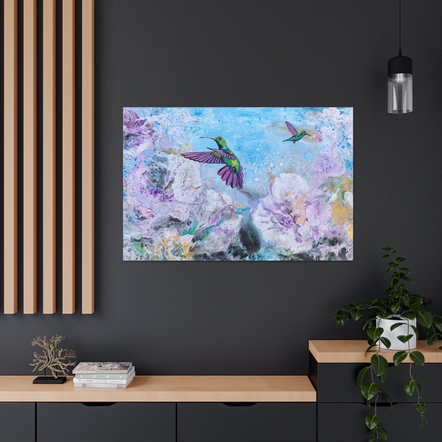 Hummingbird Visitors - Premium Gallery Wraps