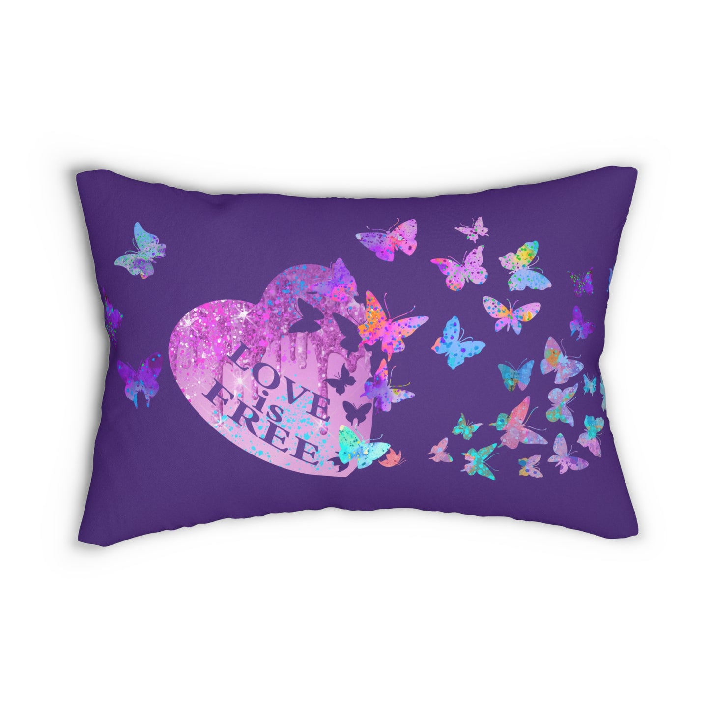 Lumbar Pillow - Love is Free