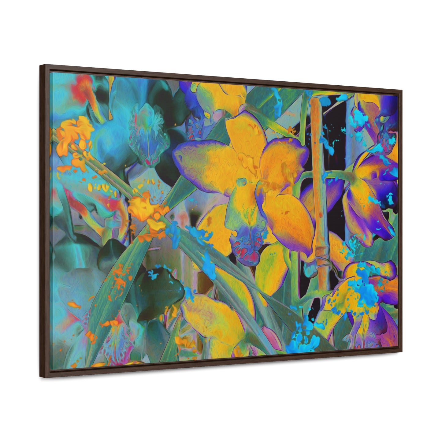 Midnight Orchid - Framed Gallery Canvas