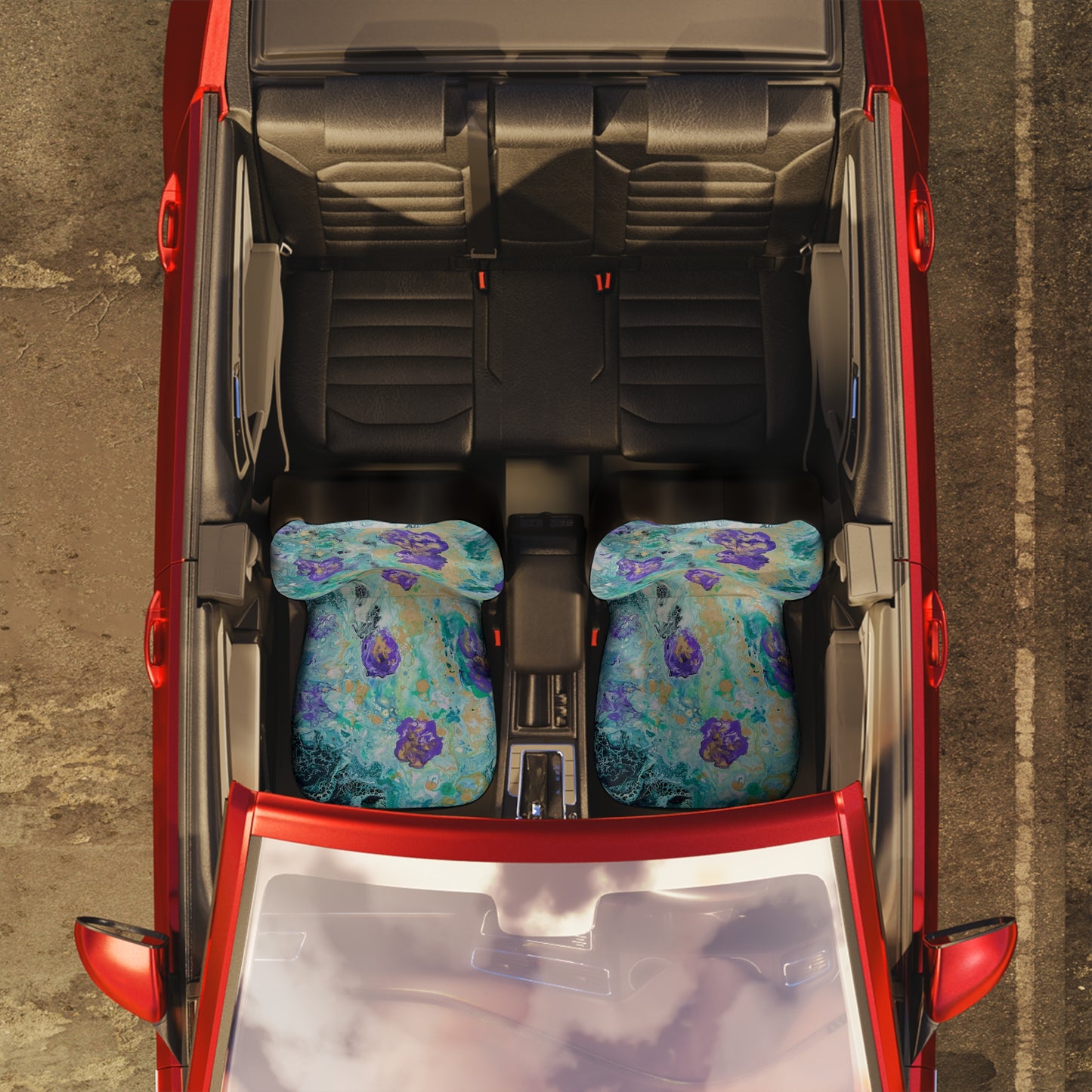 Copy of Car Seat Covers - Purple Vine