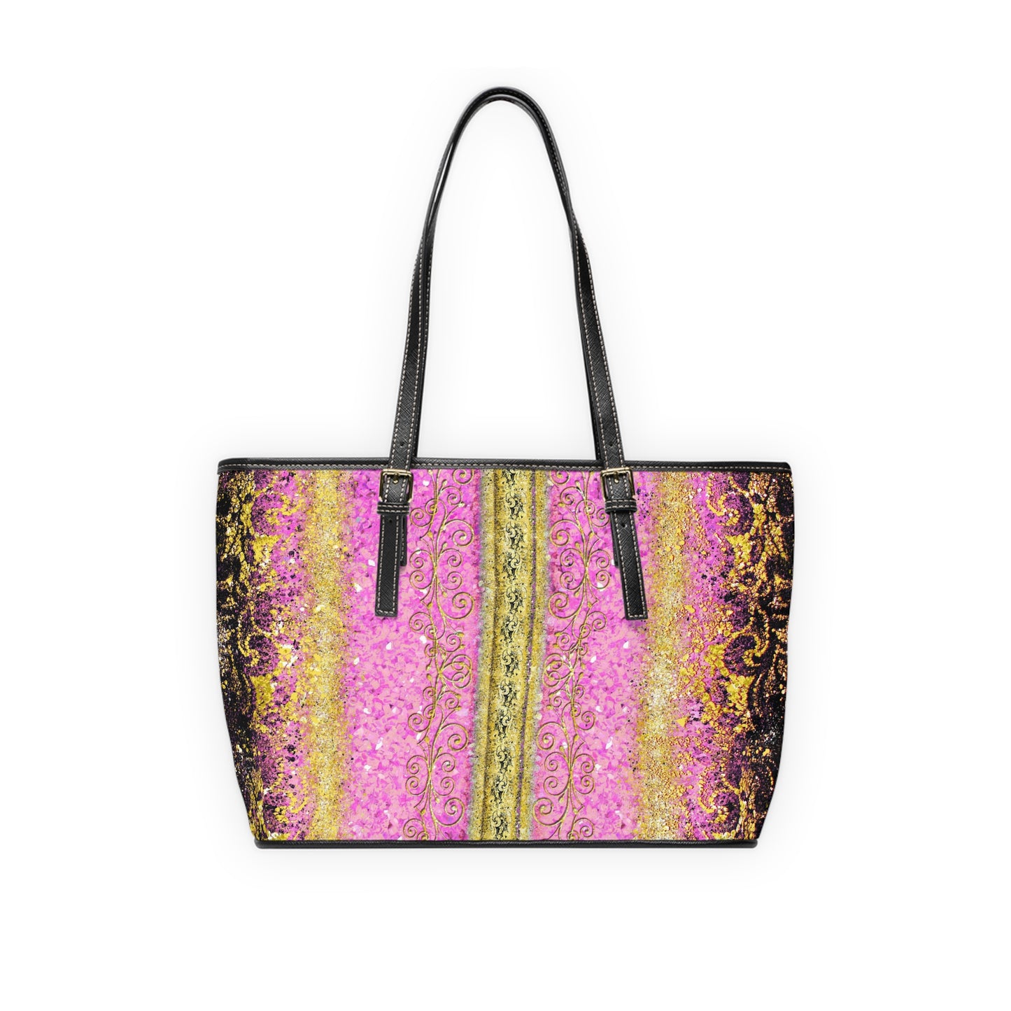 VEGAN Leather Shoulder Bag - Royal Pink