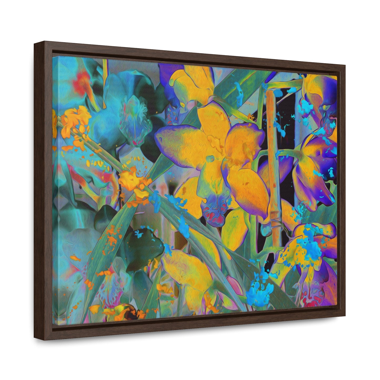 Midnight Orchid - Framed Gallery Canvas