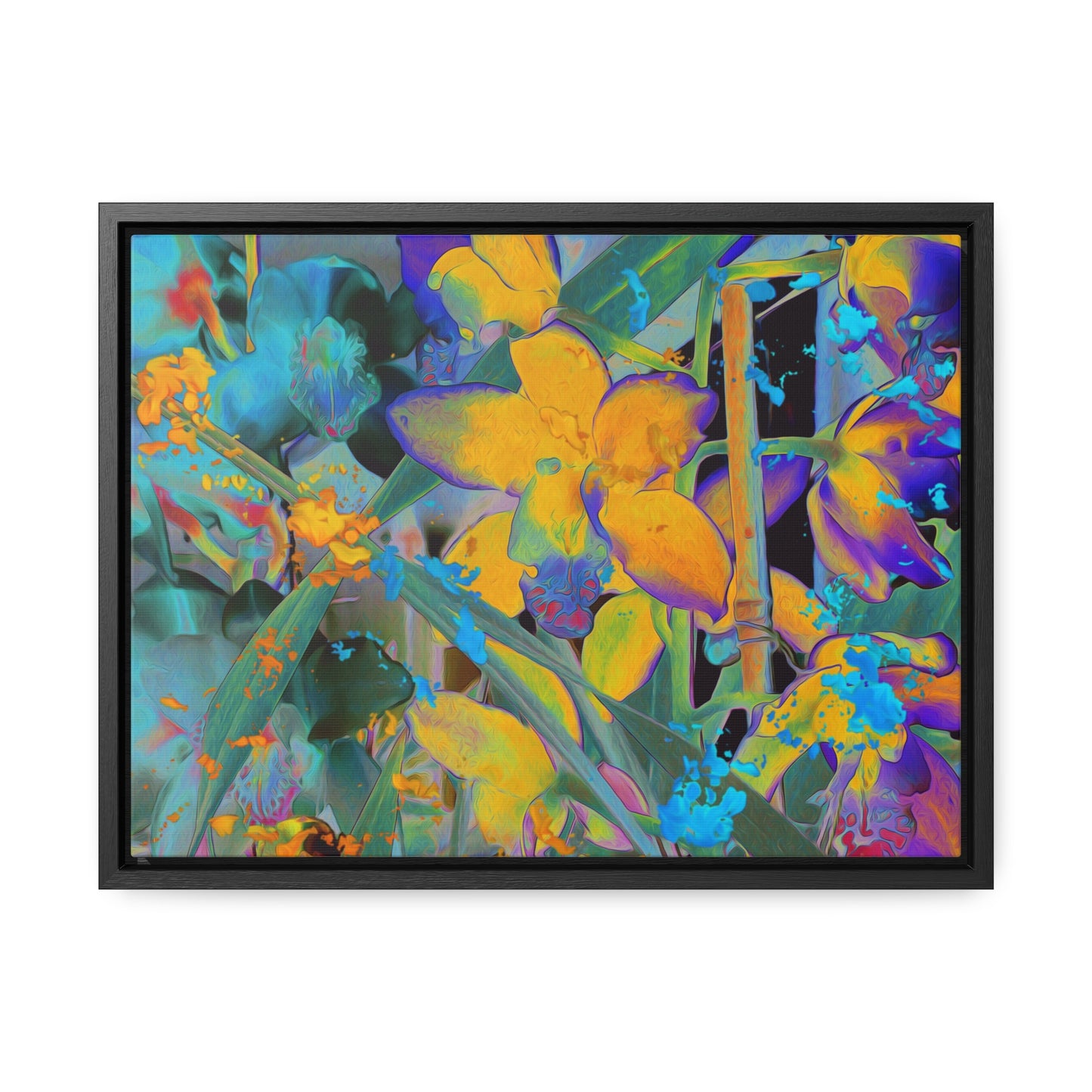Midnight Orchid - Framed Gallery Canvas