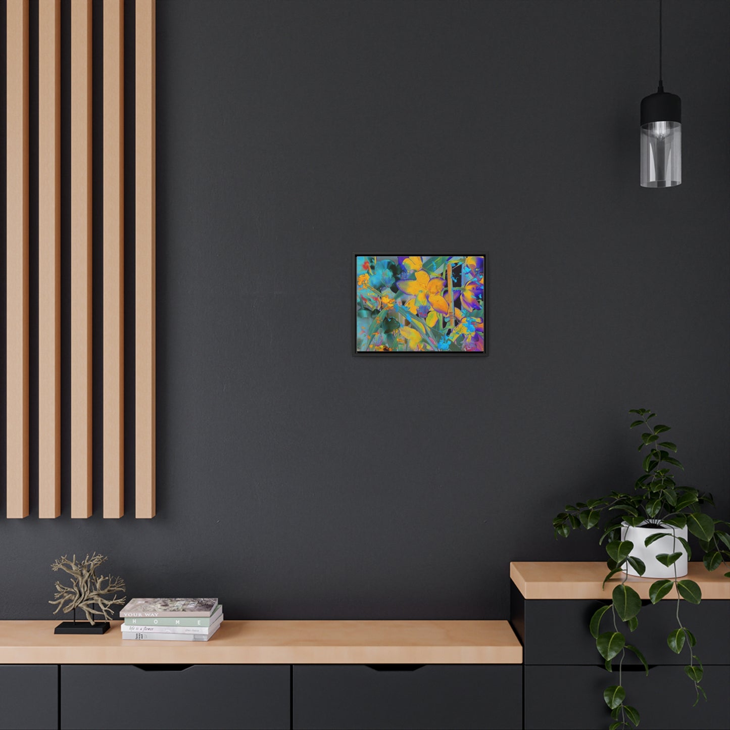 Midnight Orchid - Framed Gallery Canvas