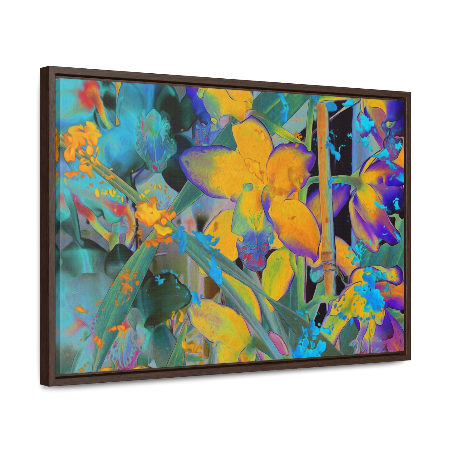 Midnight Orchid - Framed Gallery Canvas