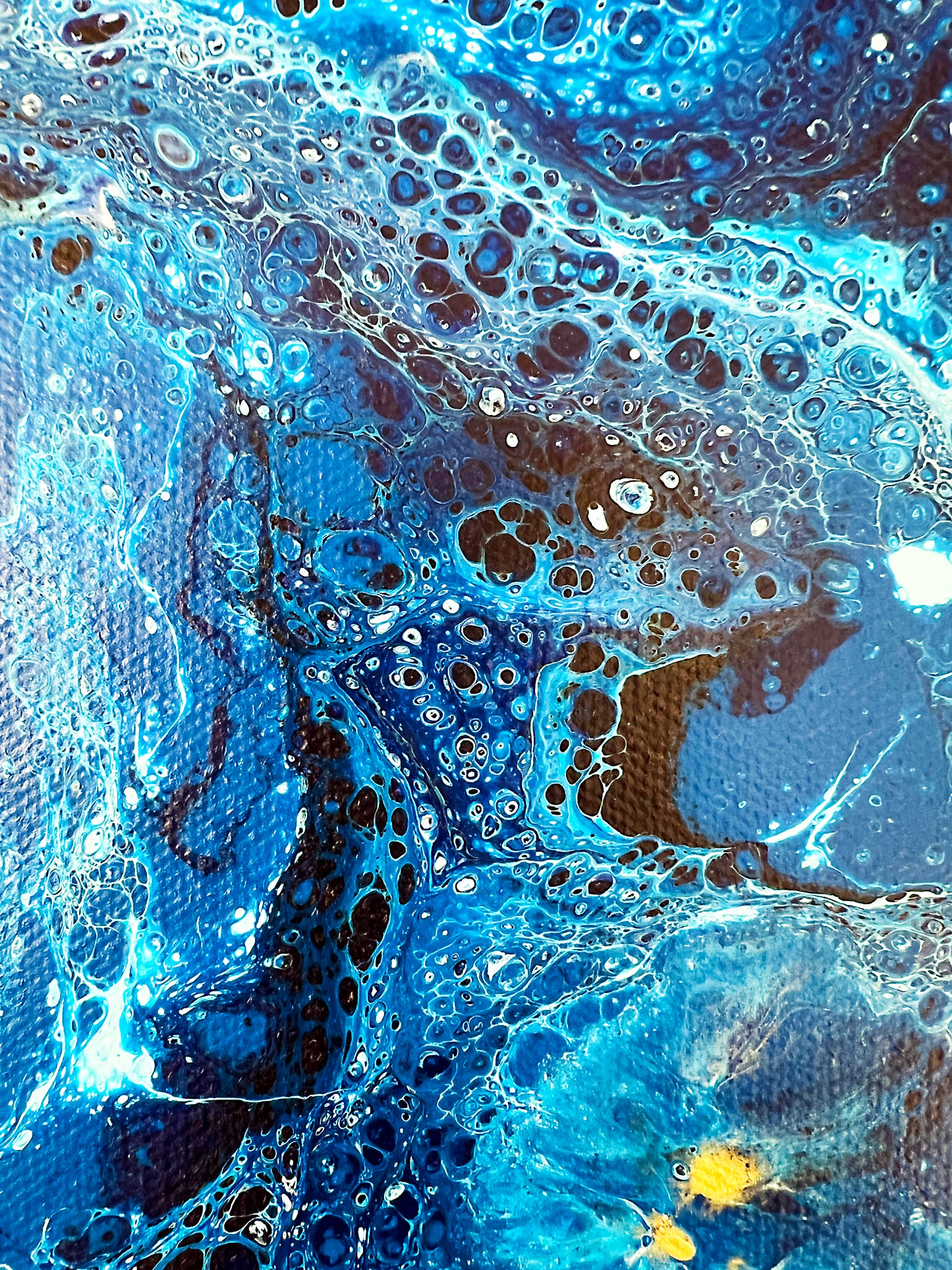 "Blue Rapsody" - 24"x 24" Fluid Acrylic Series