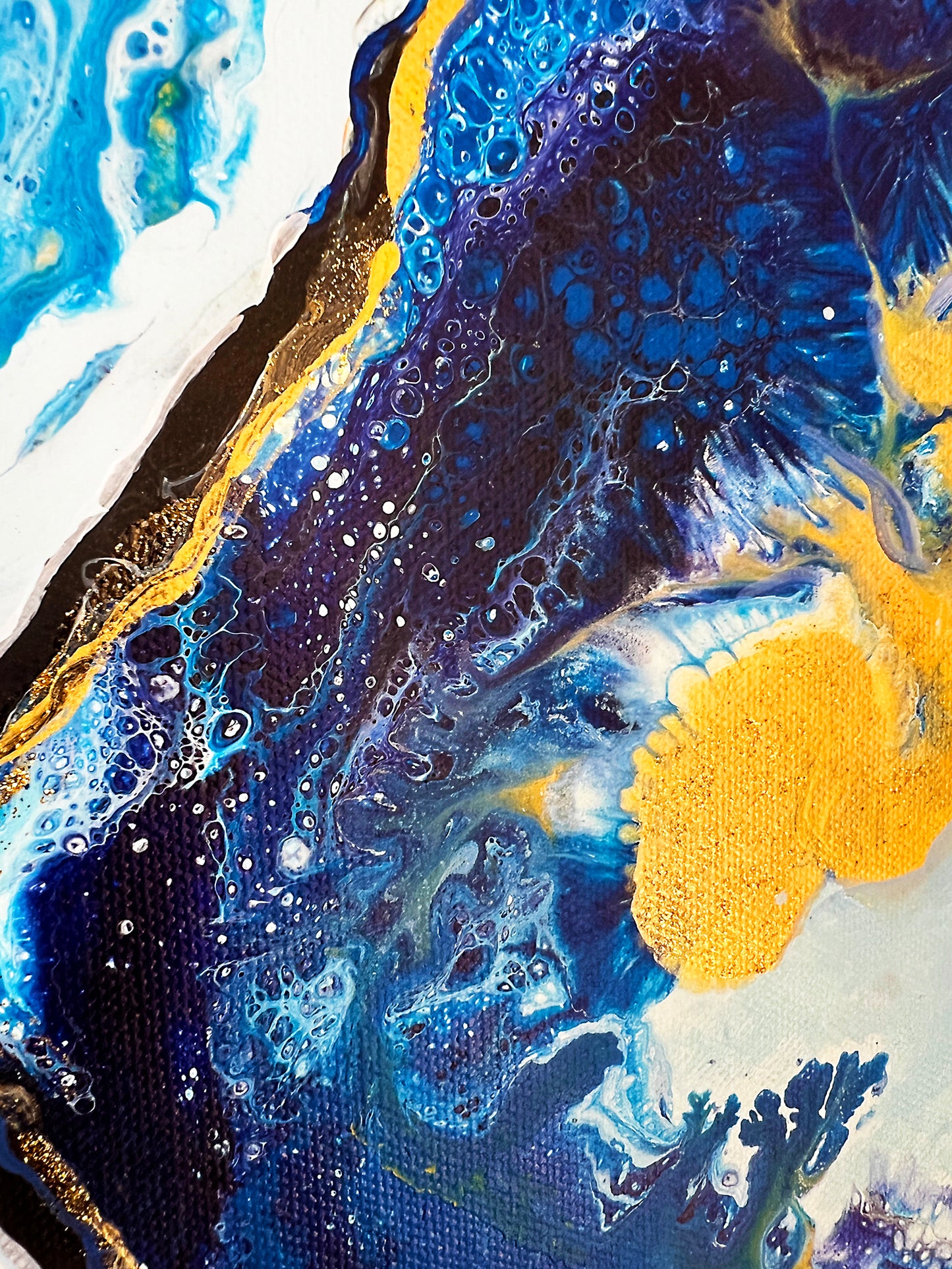 "Blue Rapsody" - 24"x 24" Fluid Acrylic Series