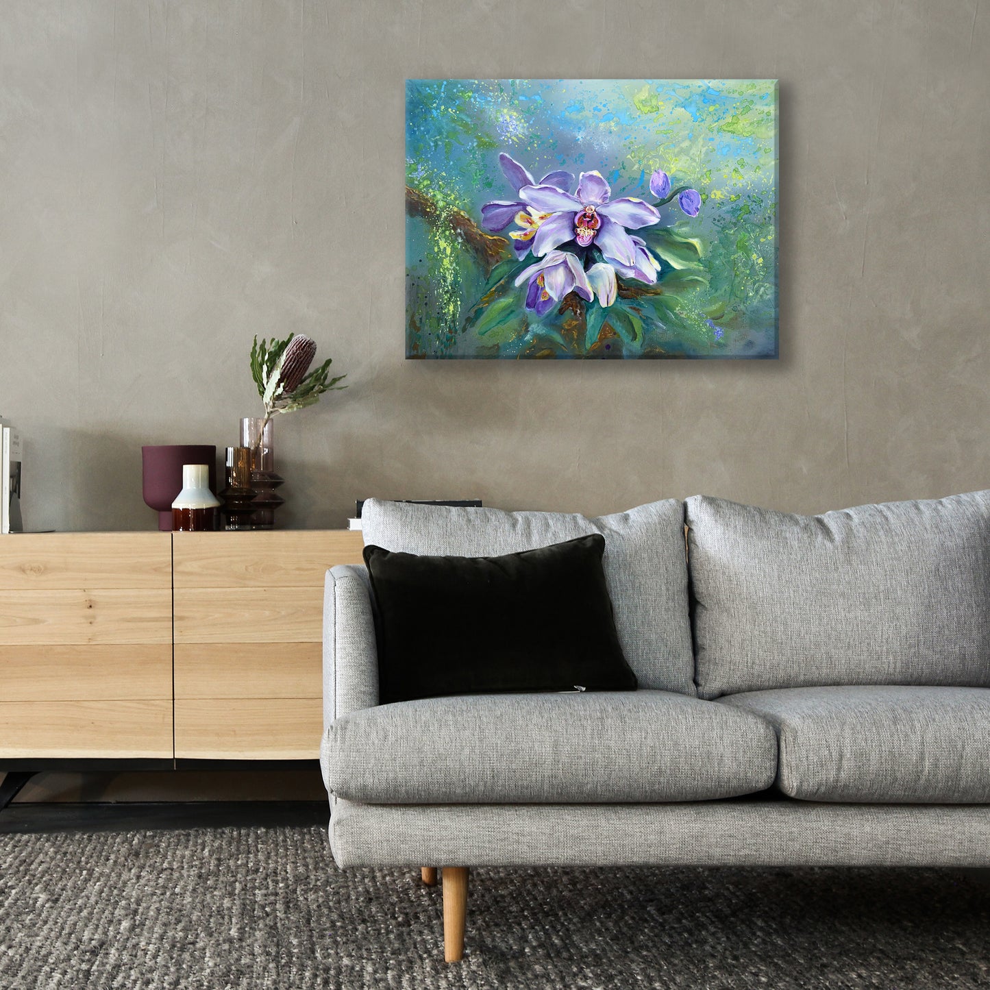 "White Orchid 2" - 24"x 18"