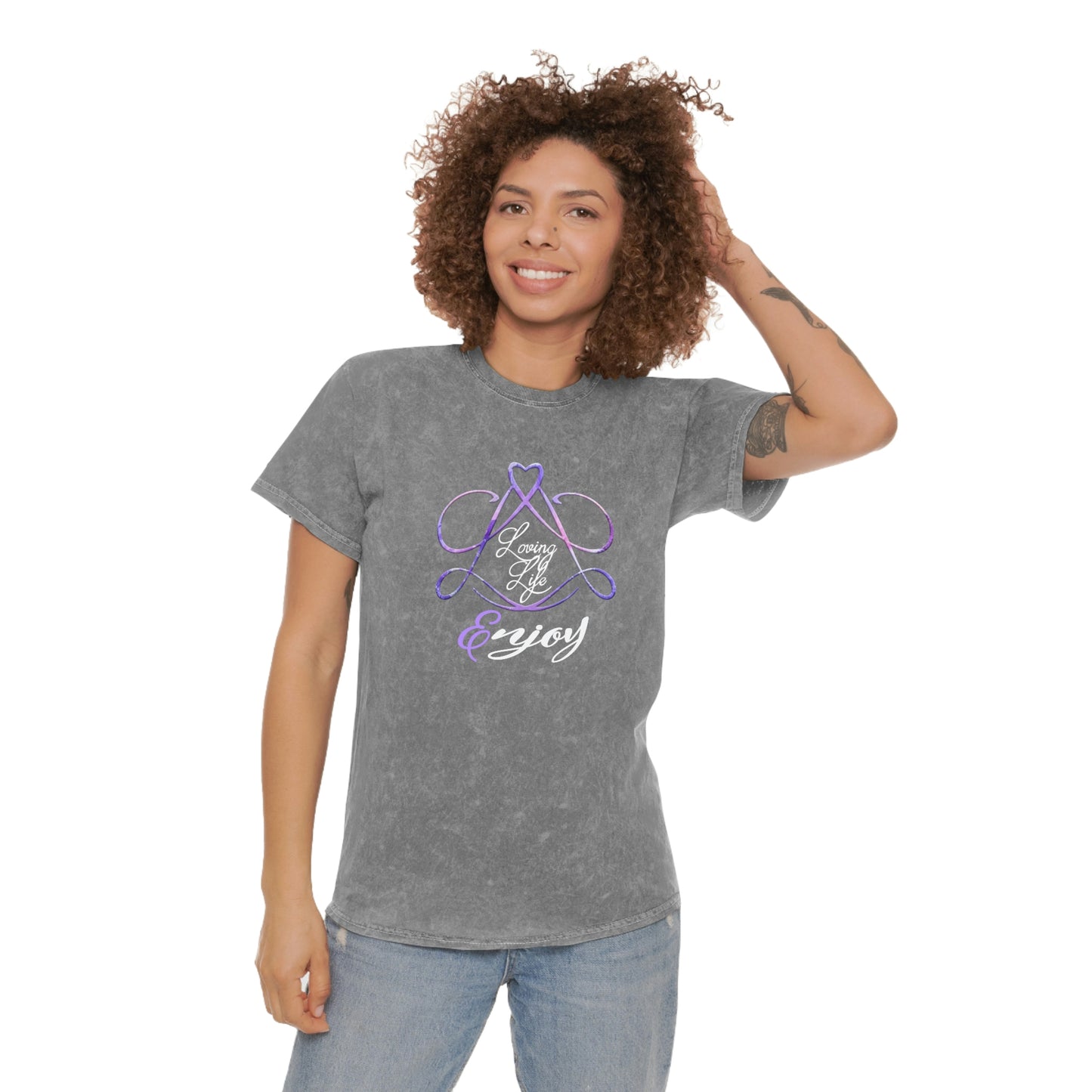 Unisex Mineral Wash T-Shirt - LL/Enjoy