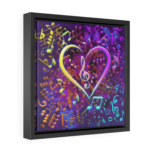 Framed Canvas - Love of Music