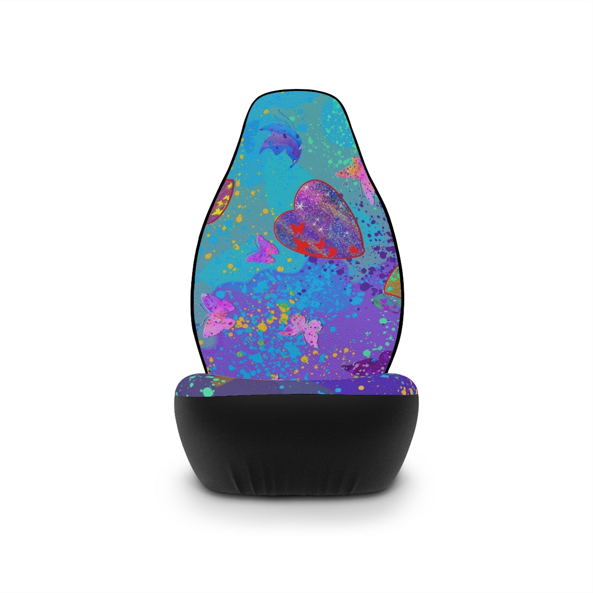 Car Seat Covers - Hearts and Butterflies