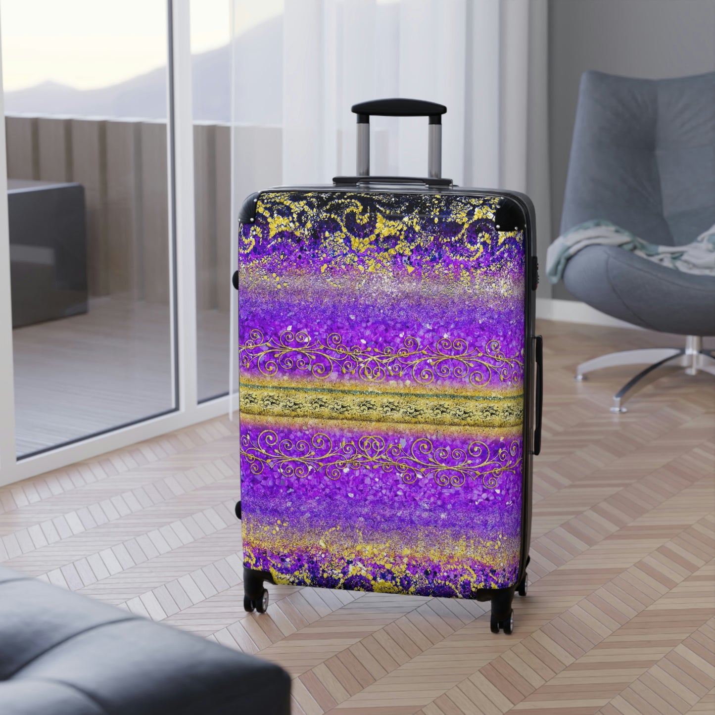 Hard Shell Suitcases - Royal Purple