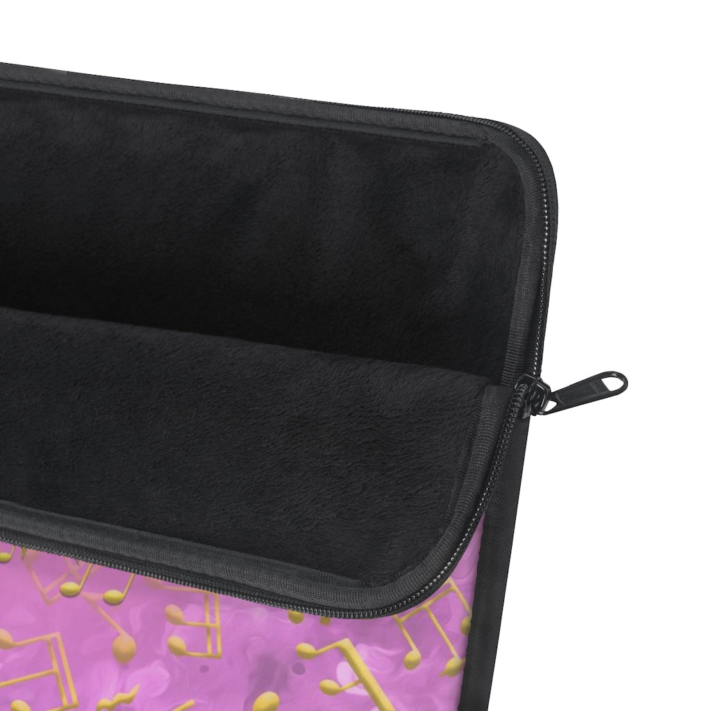 Laptop Sleeve - Love of Music/Pink