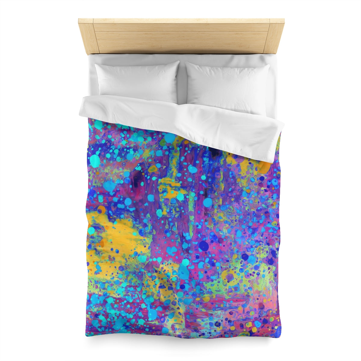 Microfiber Duvet Cover - Happy Splash/Multicolor