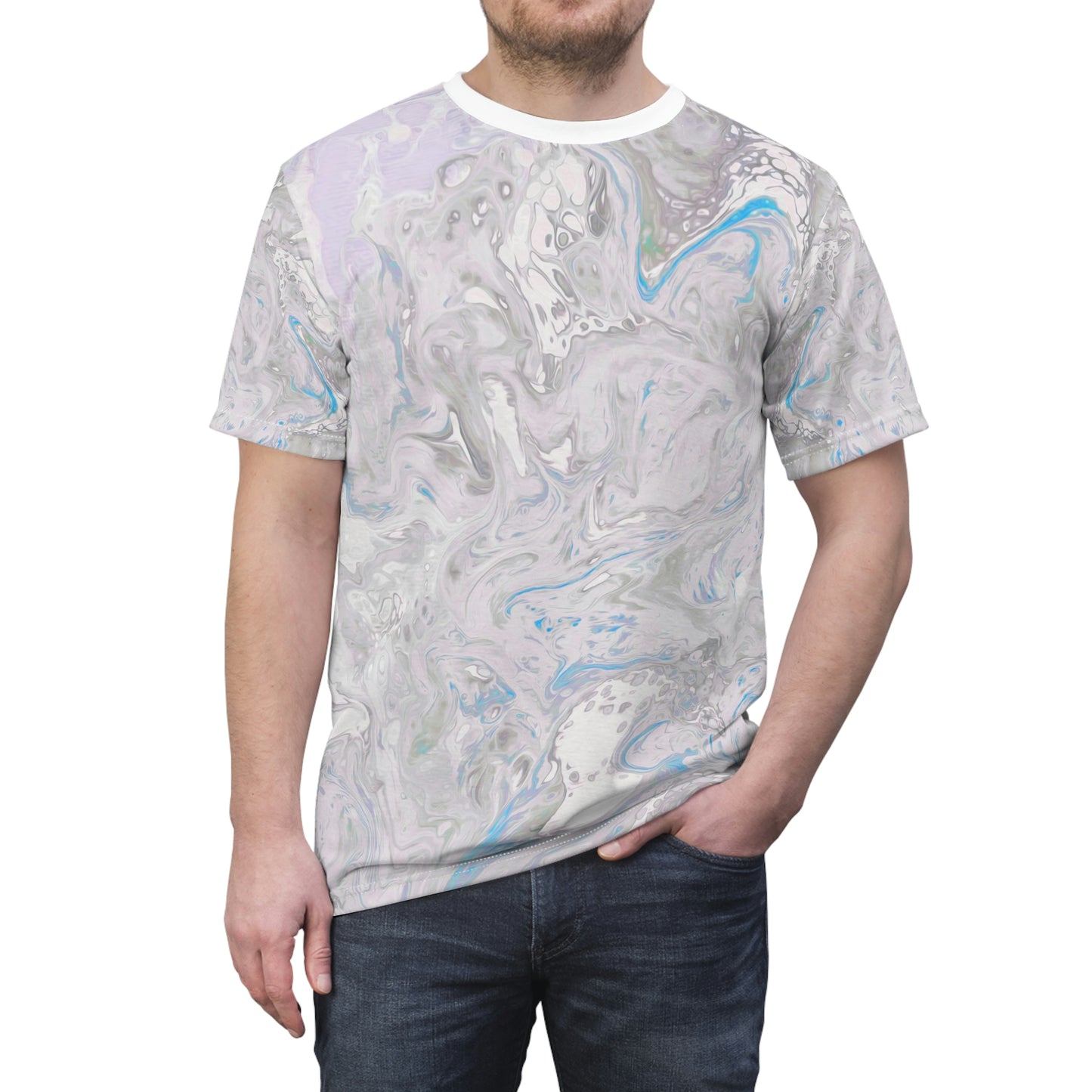 Unisex Soft Tee - Life's Mystery -Gray/Pastel