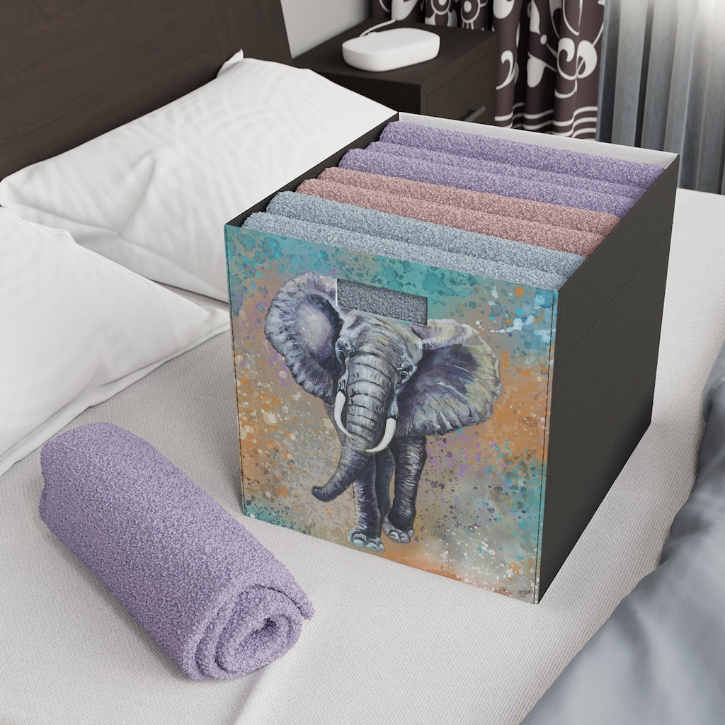 Felt Storage Box - African Elephant