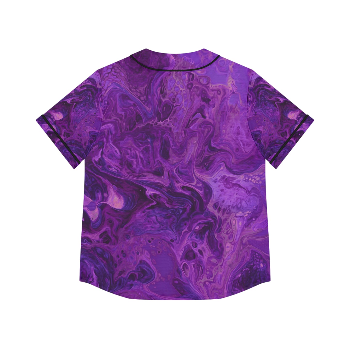 Women's Baseball Jersey - Life's Mystery-Purple Rose/Dark