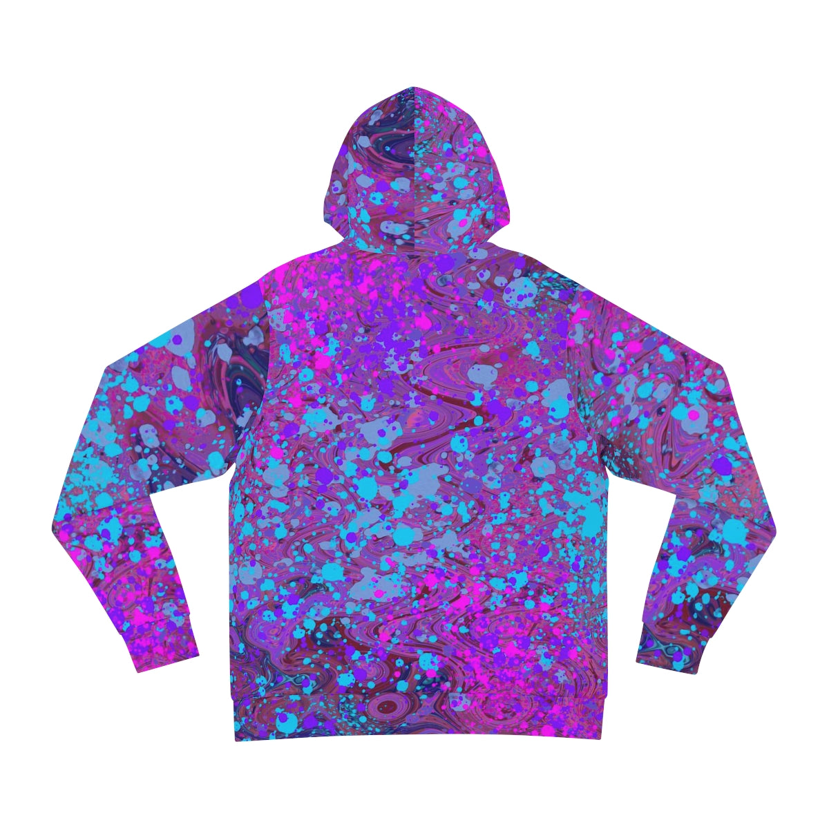 Fashion Hoodie - Color Swirls Purple