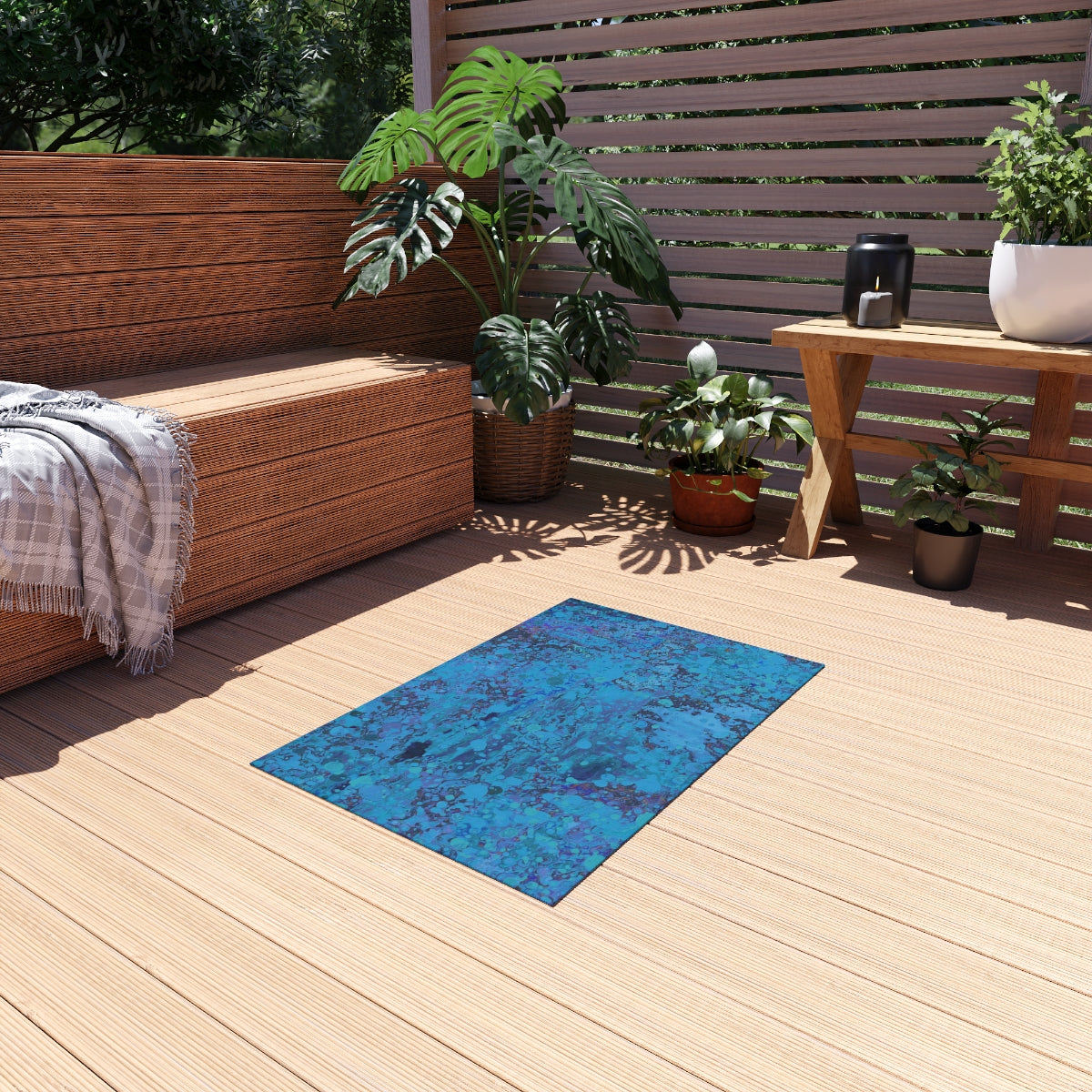 Outdoor Rug - Happy Splash/Turquoise
