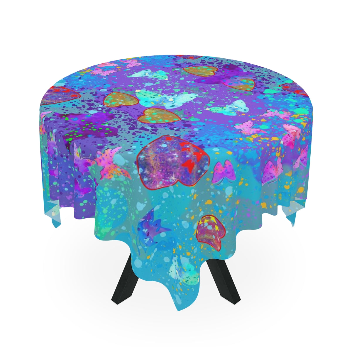 Table Cloth - Hearts & Butterflies