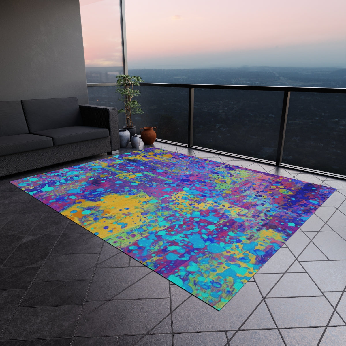 Outdoor Rug - Happy Splash/Multicolor