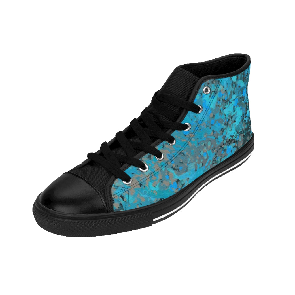 Women's High-top Sneakers - Tiger Blue