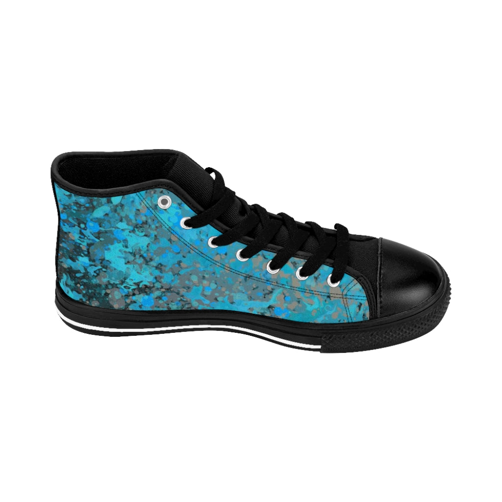 Women's High-top Sneakers - Tiger Blue