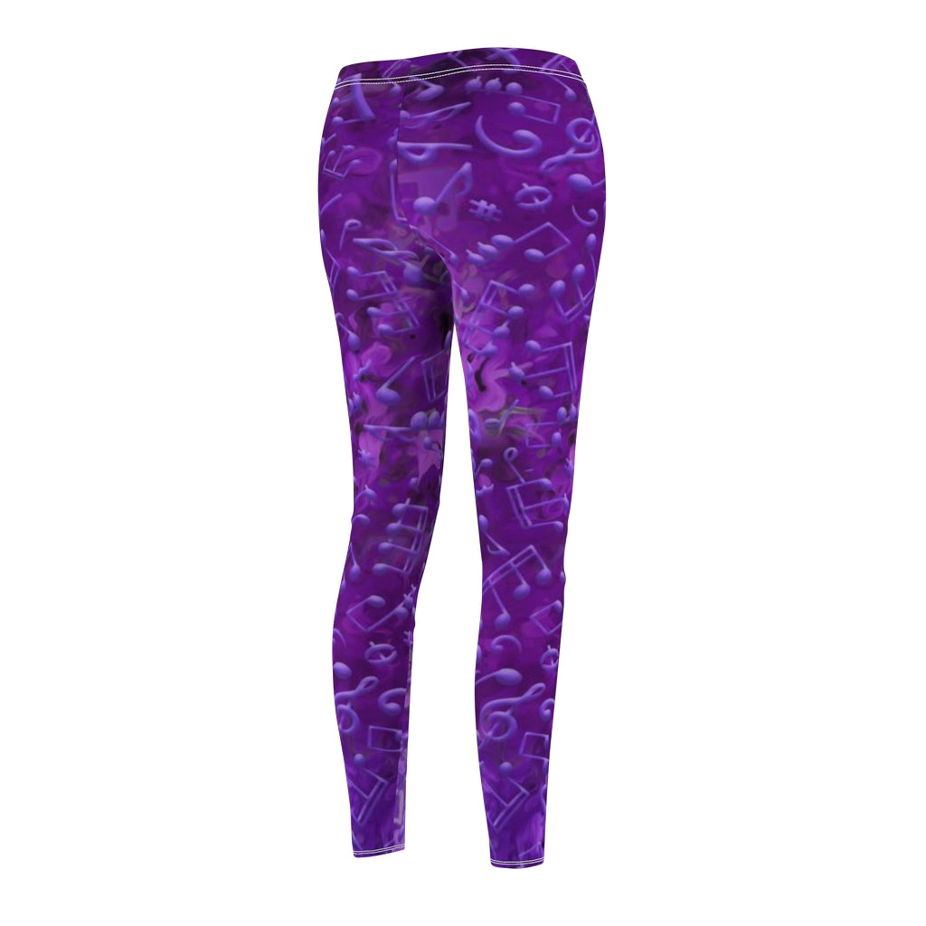 Sport & Casual Leggings - Love of Music/Purple