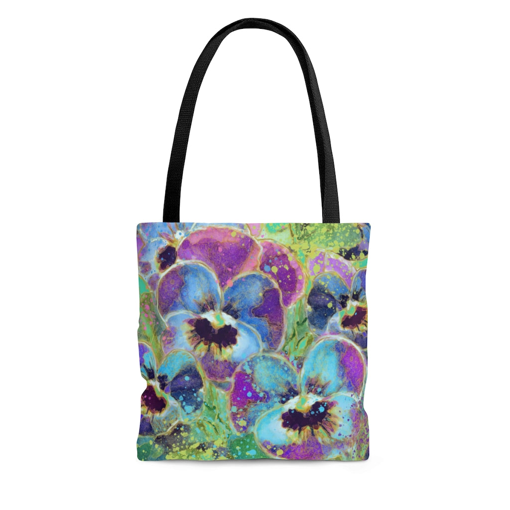 Tote Bag - Pansies - Gold Version