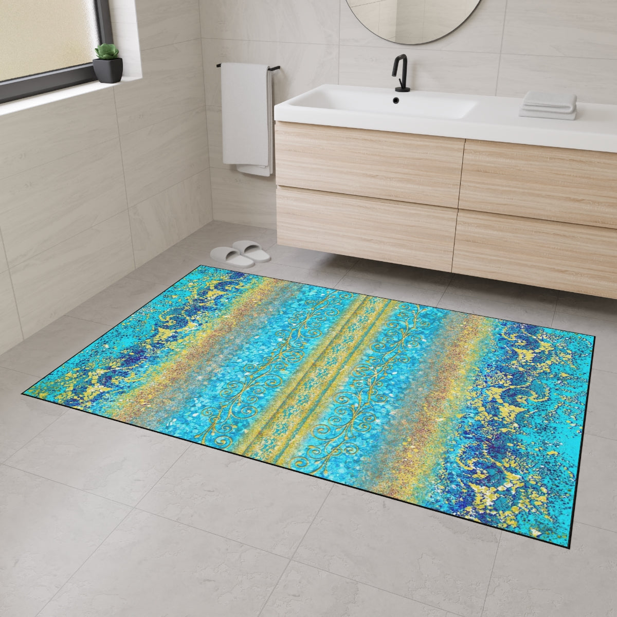 Heavy Duty Floor Mat - Royal Turquoise