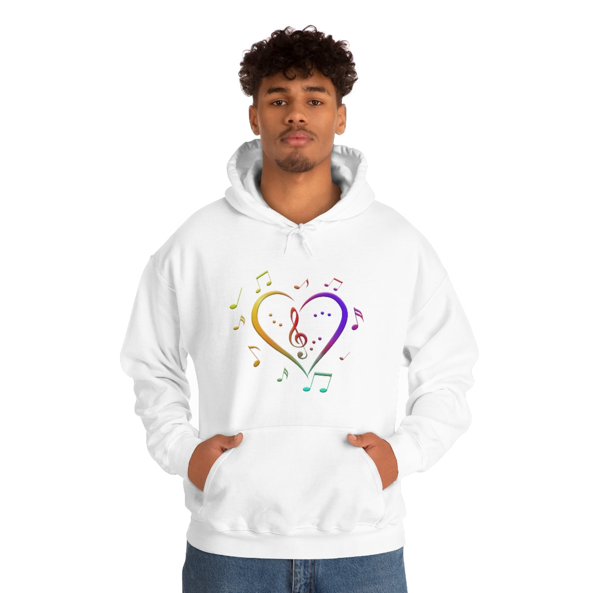 Unisex Heavy Blend™ Hooded Sweatshirt - Love of Music