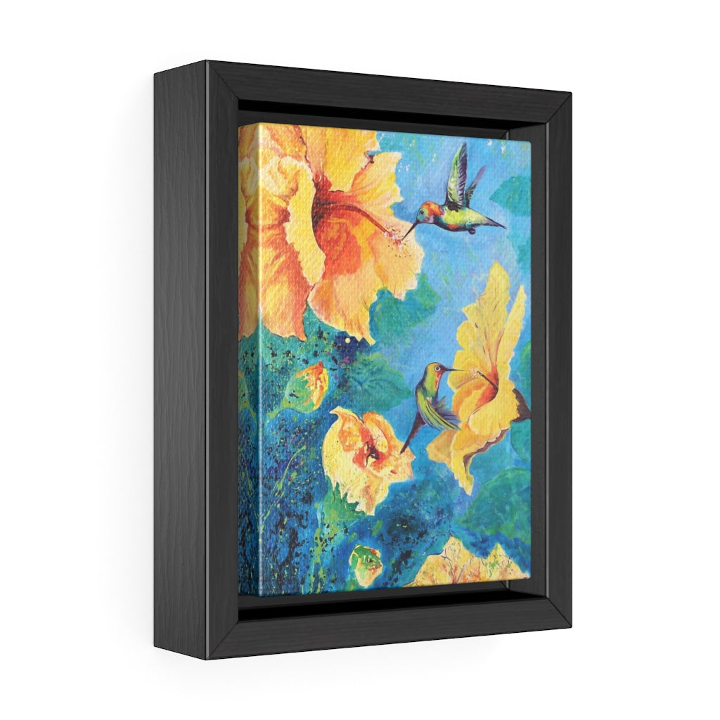 Framed Canvas - Garden Visitors
