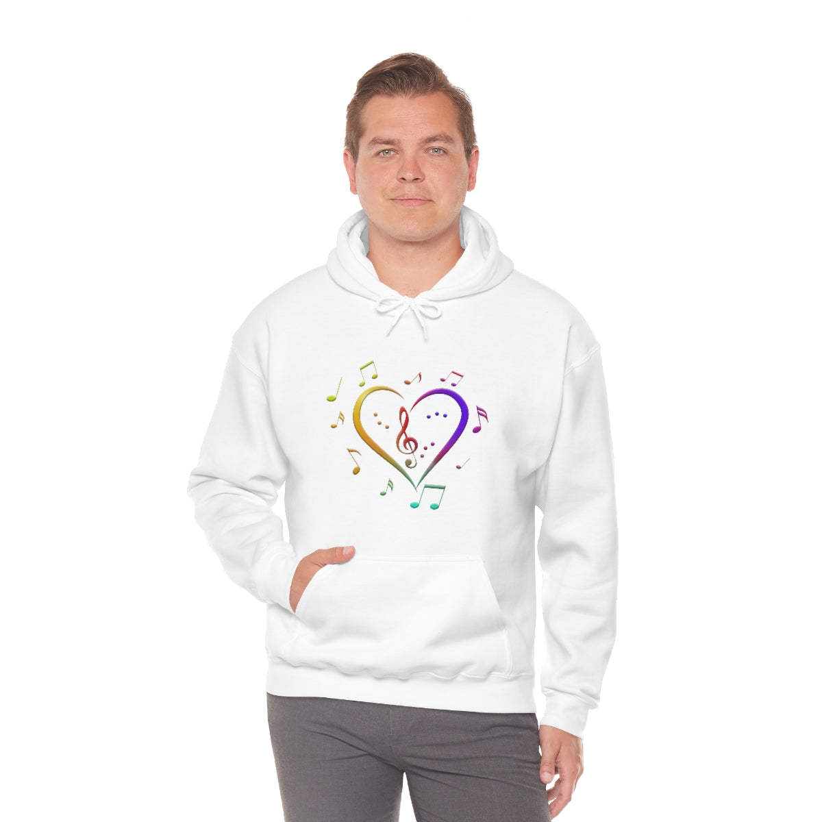 Unisex Heavy Blend™ Hooded Sweatshirt - Love of Music