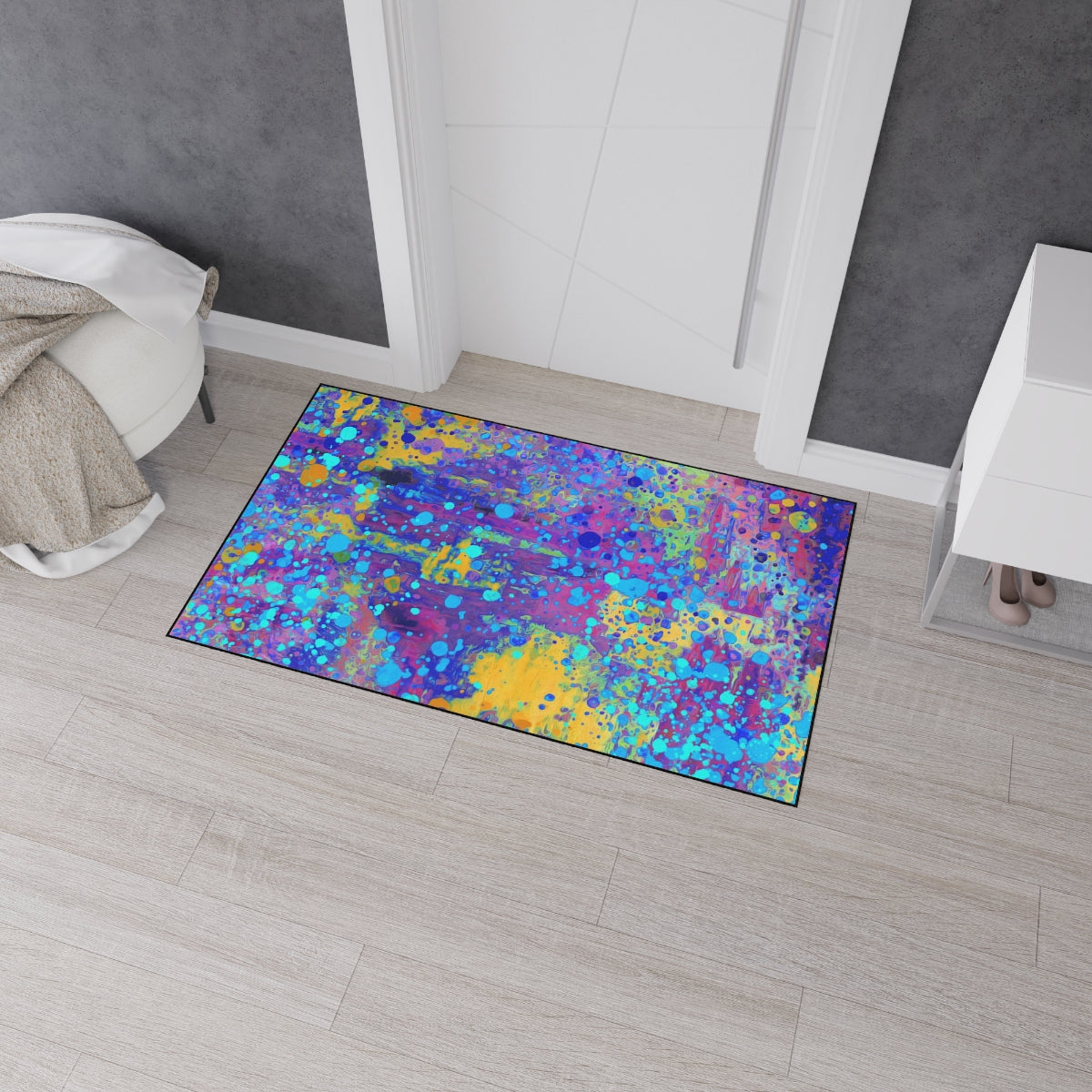 Heavy Duty Floor Mat - Happy Splash