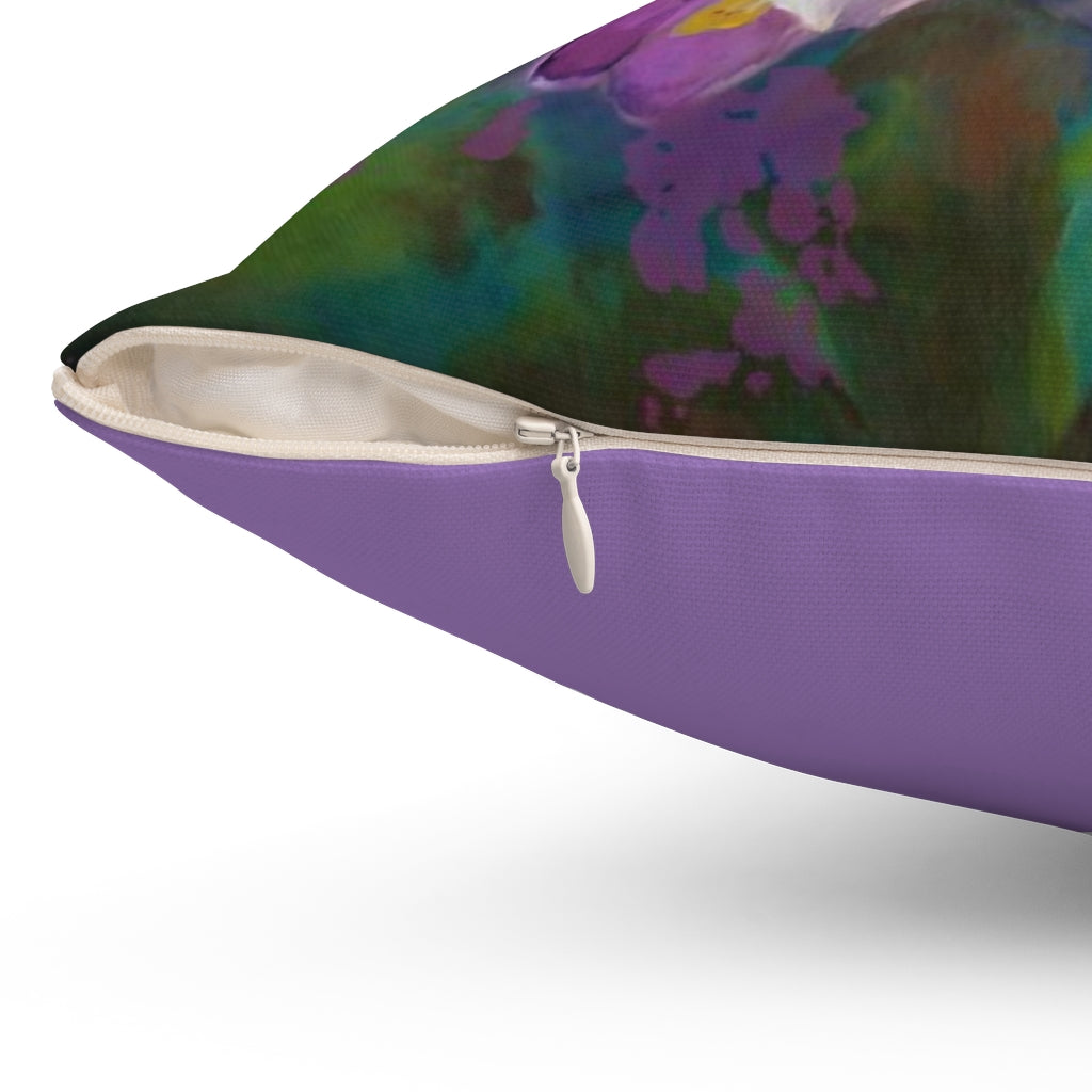 Square Pillow - White Orchid