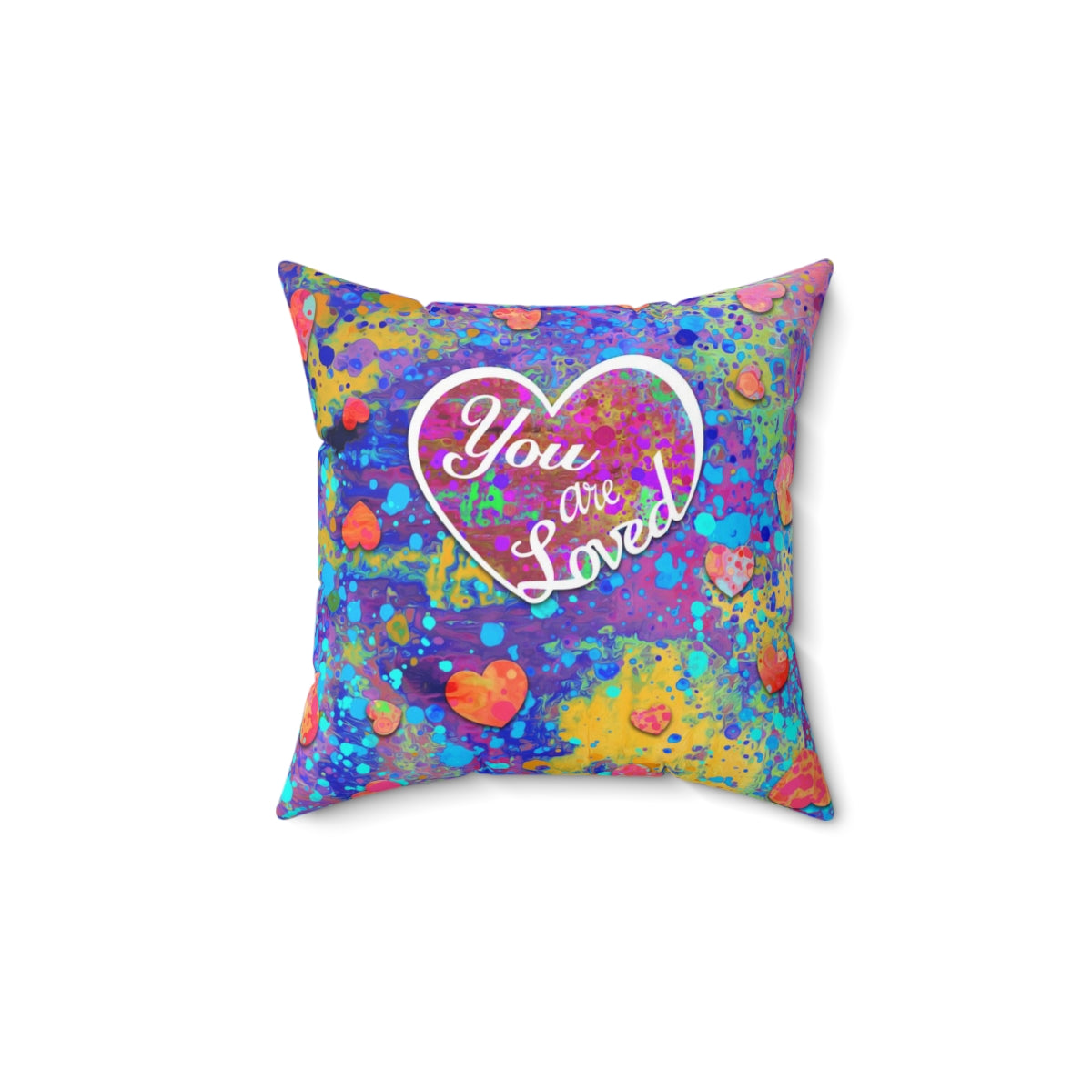Faux Suede Square Pillow Case - You are Loved