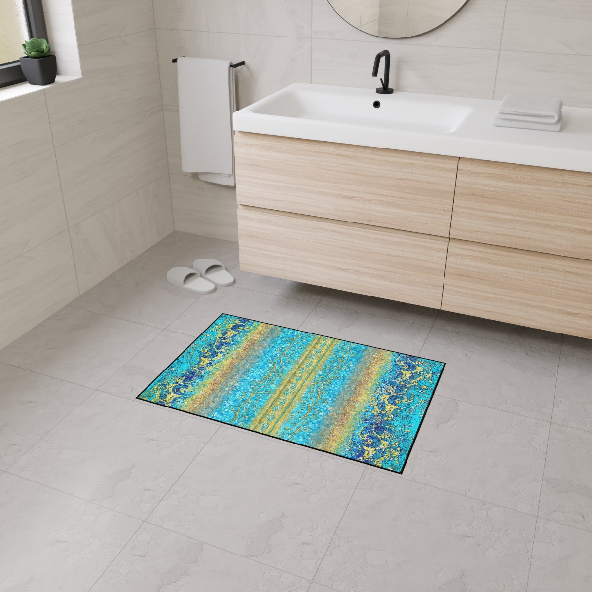 Heavy Duty Floor Mat - Royal Turquoise